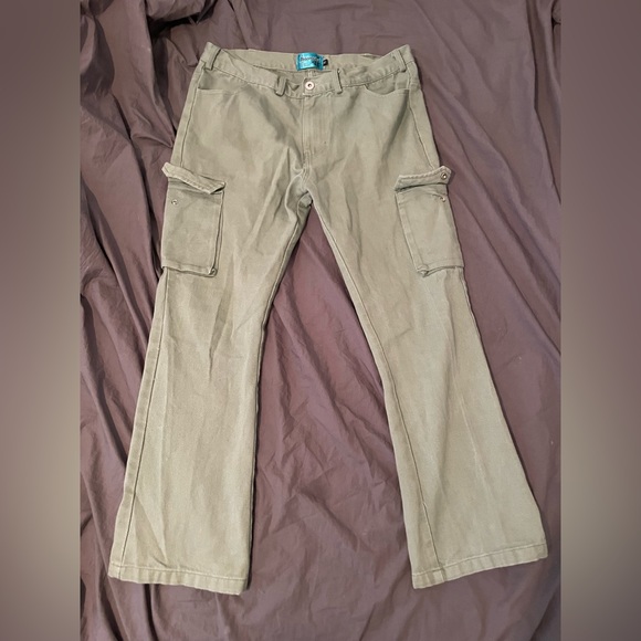 Vintage ihnomuhit flared cargos - Picture 1 of 3